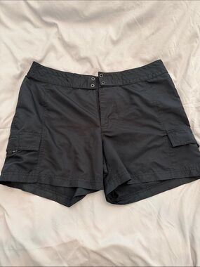 Natural Reflections Black Women's Swim Shorts with Cargo Pockets